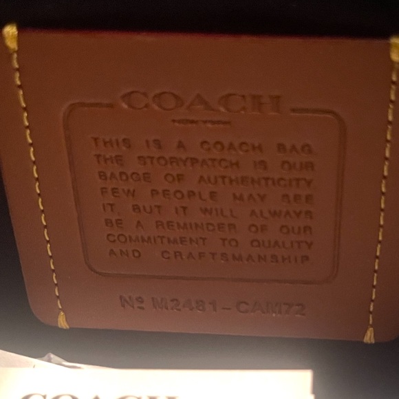 Coach Blue and Black Patchwork Tote - Picture 8 of 8